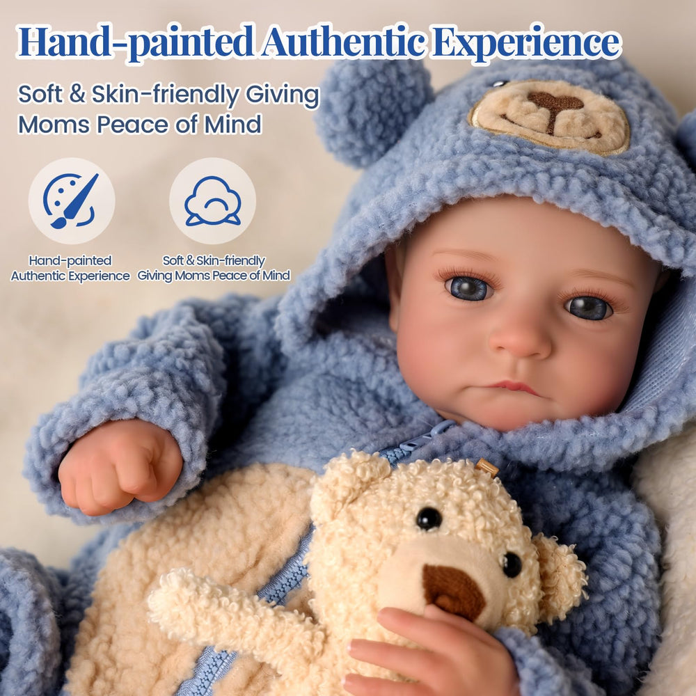 BABESIDE doll with hand-painted face details for realistic, tactile realism.