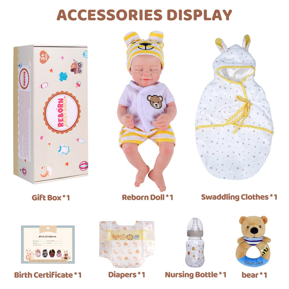Babeside lifelike reborn baby 16-inch birth certificate included for keepsake