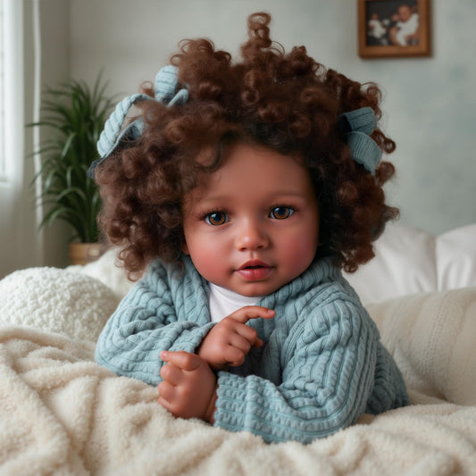 BABESIDE lifelike reborn doll face close-up for authentic baby-like play
