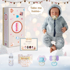BABESIDE lifelike doll soft vinyl body offers gentle tactile feel.