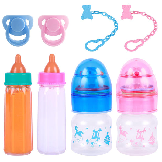 BABESIDE magic baby bottle with disappearing milk sparks imaginative pretend feeding