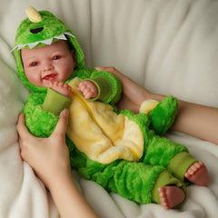 BABESIDE Mia magnetic pacifier included for soothing pretend play.