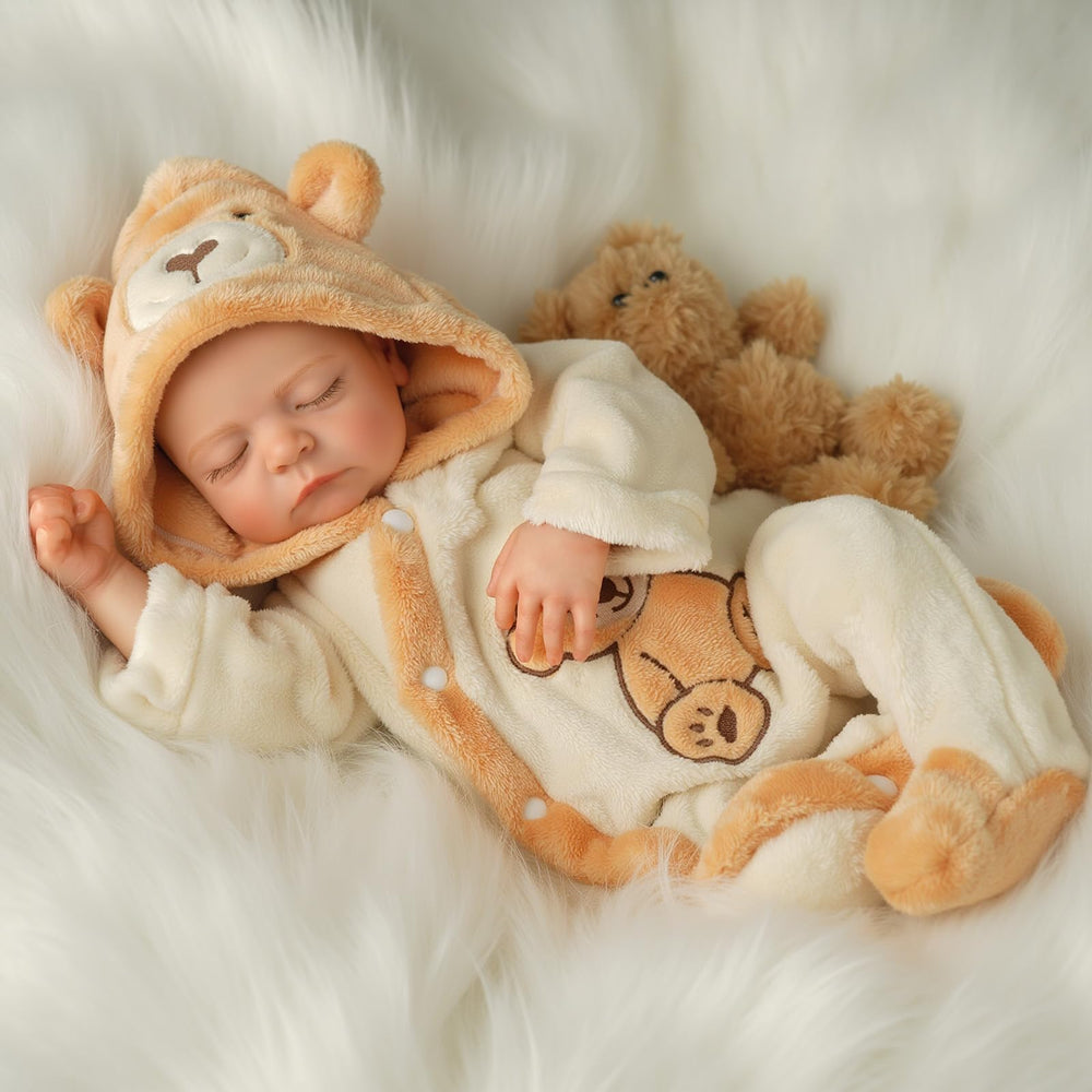 BABESIDE Nursing bottle and pacifier support interactive, caring play sessions.