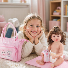 BABESIDE pink dolls display to inspire imaginative setups
