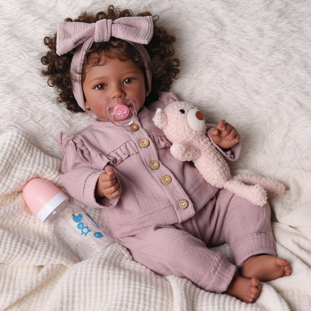 BABESIDE Callie natural pose options enable imaginative play scenarios.