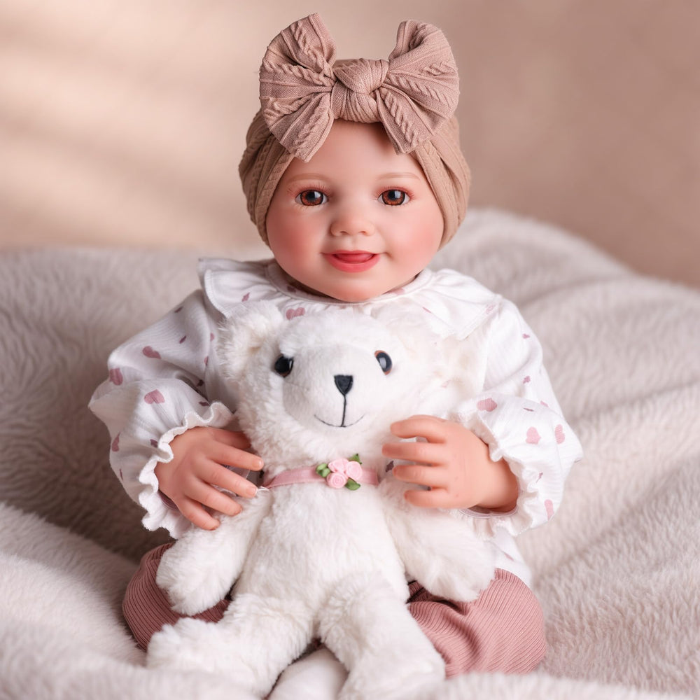 BABESIDE Reborn cloth body allows flexible posing during pretend play