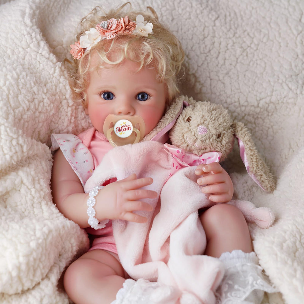 BABESIDE Reborn doll engaged in dress-up activity for storytelling