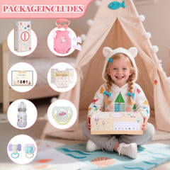 BABESIDE glossy nails enhance newborn realism during gentle care routines.