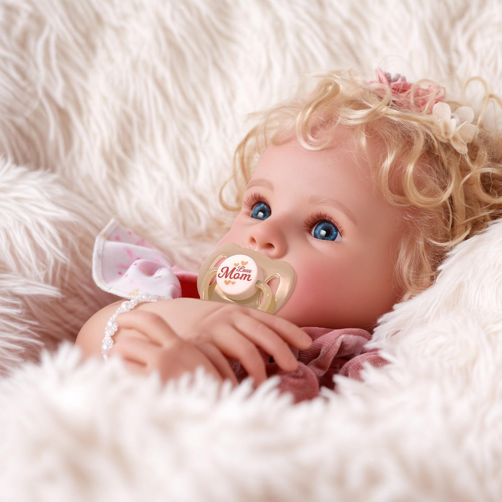 BABESIDE Reborn doll hand-rooted hair for realistic styling options