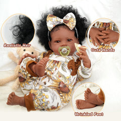 BABESIDE Reborn hands and feet detail showing soft folds for realistic touch.