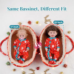 BABESIDE Santa socks for dolls, add cozy holiday detail