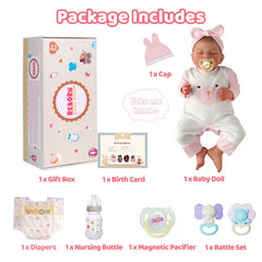 BABESIDE sleeping face doll realism suitable for bedtime storytelling