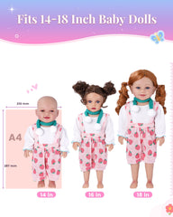 BABESIDE soft-fabric dresses for 14–18 inch dolls with comfortable texture.
