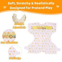 BABESIDE soft-safe material doll diapers emphasizing gentle play for children.
