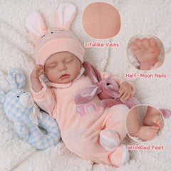 Babeside soft vinyl body doll posed for easy cuddling and handling