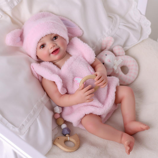 BABESIDE Sunny 17in realistic newborn doll drinks and pees for interactive play