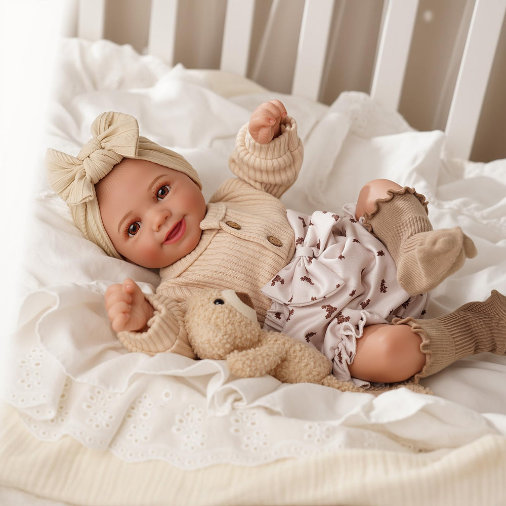 BABESIDE Sunny smiling face invites imaginative nurture play.