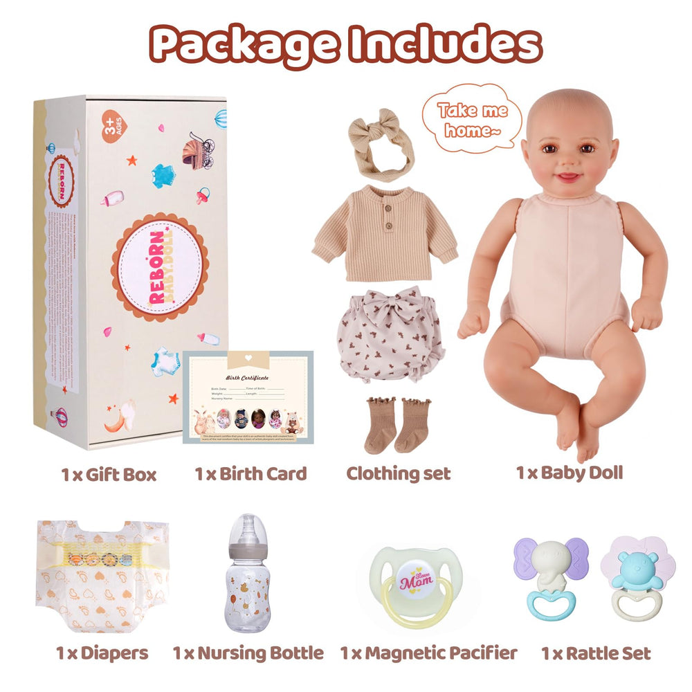 BABESIDE Sunny swaddle blanket included for cozy moments.