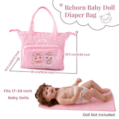 BABESIDE two doll diapers neatly stored for quick access