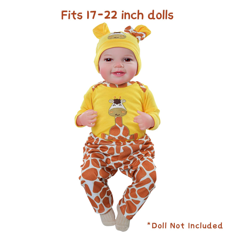 BABESIDE yellow doll hat, completes outfit and keeps little heads warm