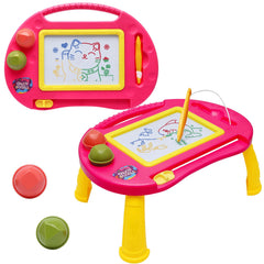 BABLOCVID magnetic doodle board table for toddlers shows four color zones for easy learning and play