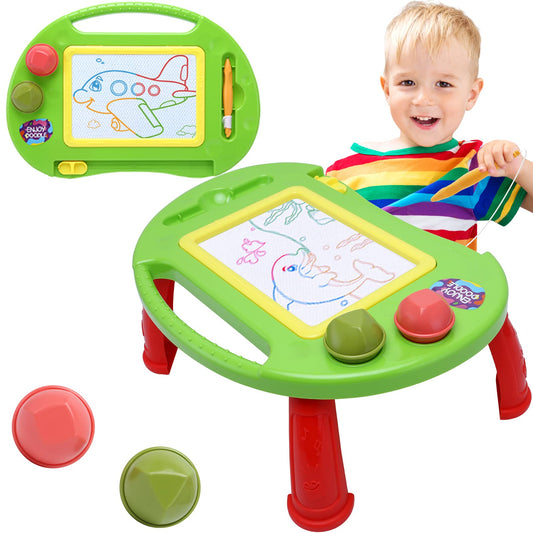 BABLOCVID magnetic drawing board with four color zones for early color learning