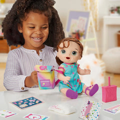 12 inch Baby Alive Time for School doll is portable for on the go play.