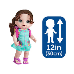 Baby Alive Time for School doll diaper enables realistic care play.