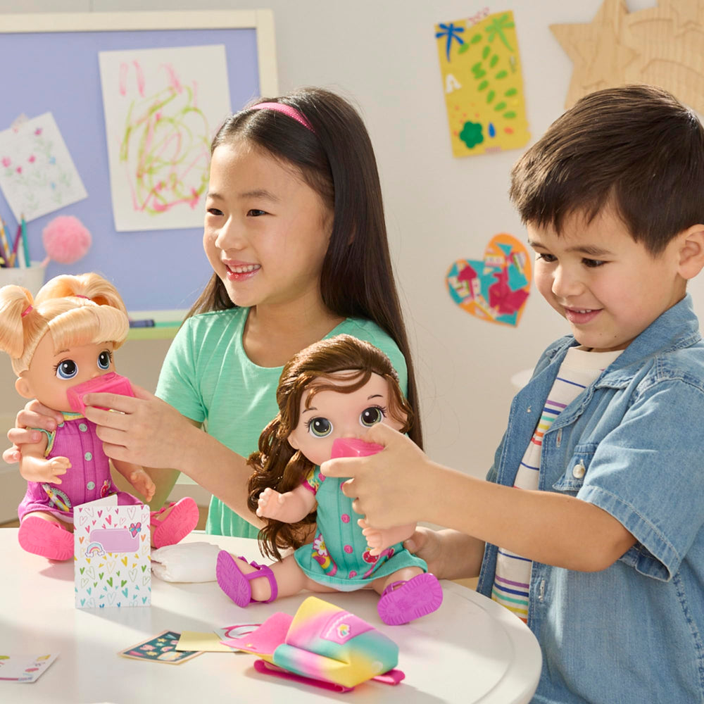 Baby Alive Time for School doll outfit with jumper and sandals enhances classroom pretend.