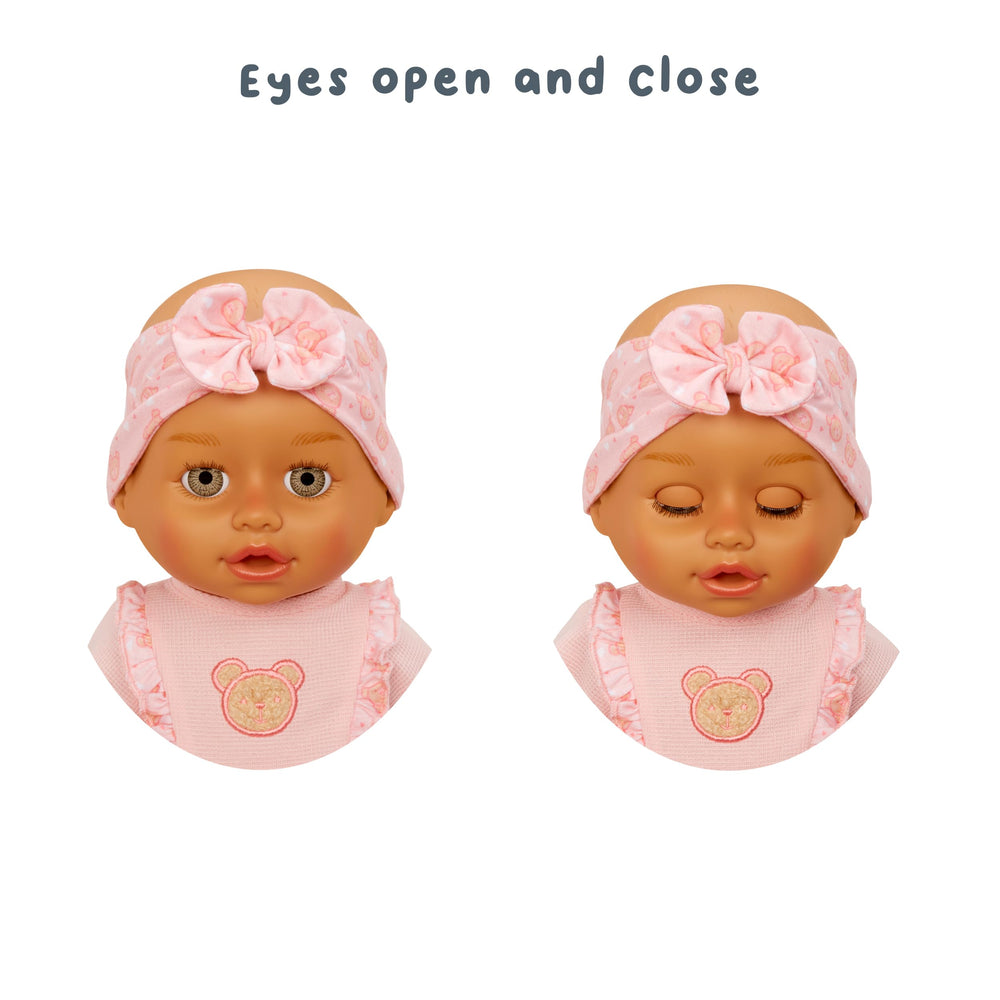 Realistic details: three skin tones and various eye colors reflect diverse families