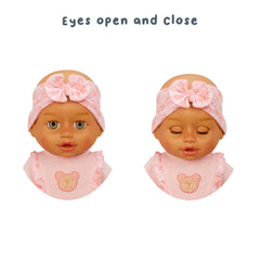 Realistic details: three skin tones and various eye colors reflect diverse families