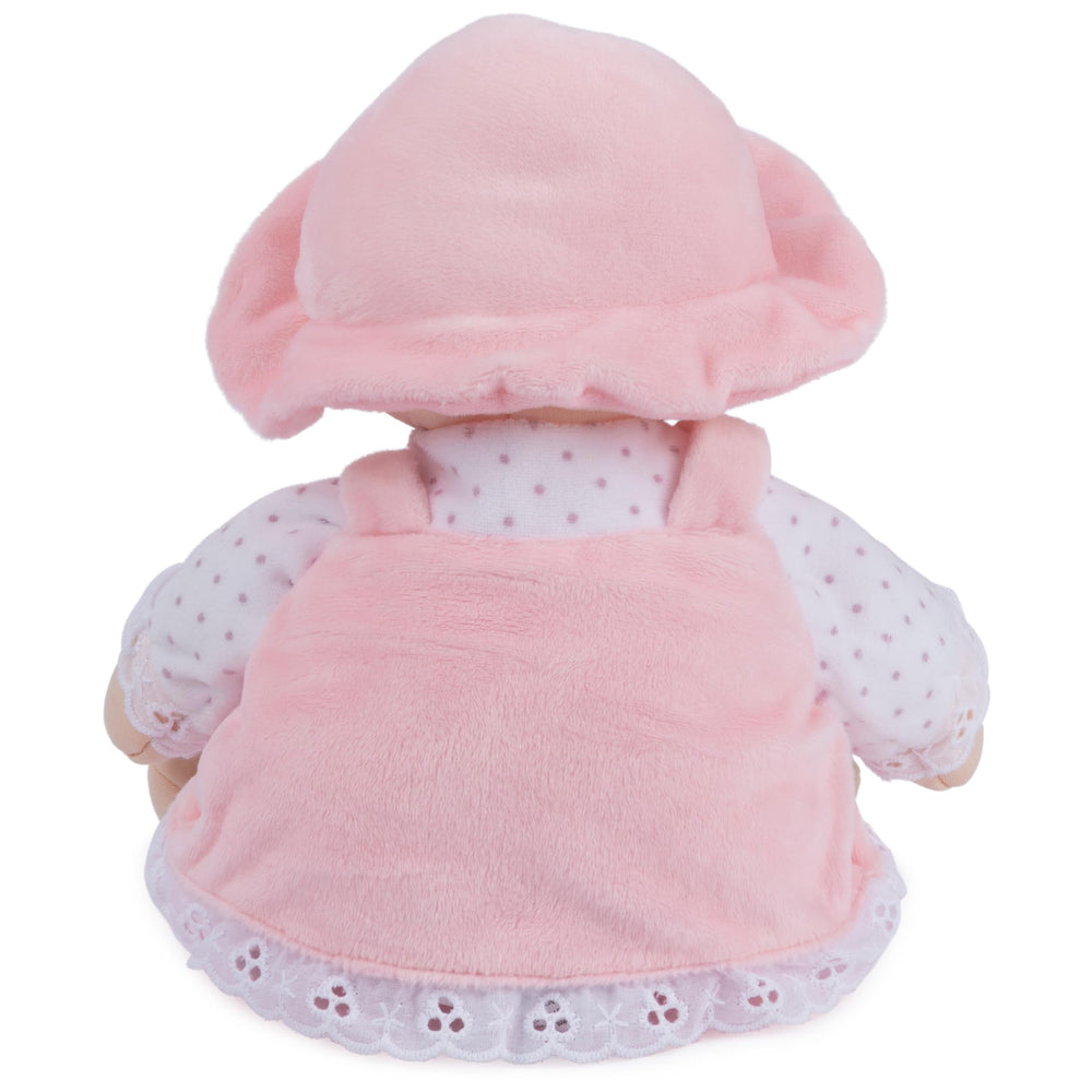 Baby GUND My First Dolly with soft blonde hair for lifelike charm.