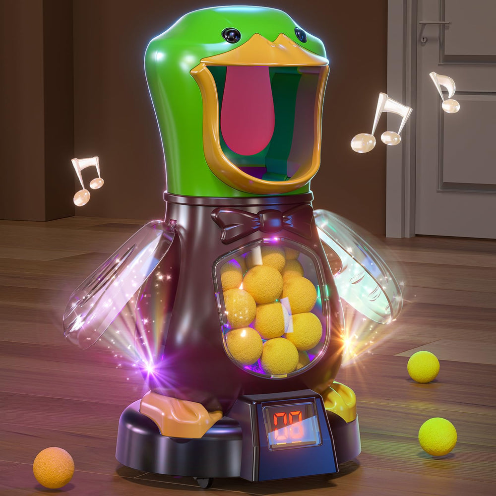 BABY HOME LCD scoreboard tracks points as you aim for the duck tongue.