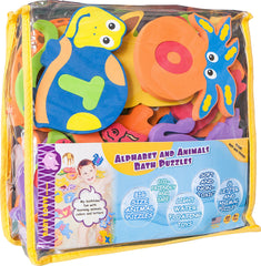 Baby Loovi foam bath letters 52 pcs pack for playful alphabet learning during bath time.