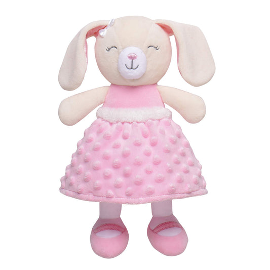 Ella the Baby Starters plush bunny with satin-lined skirt for gentle, comforting play.