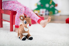 Rudolph’s soft plush texture is perfect for baby cuddles