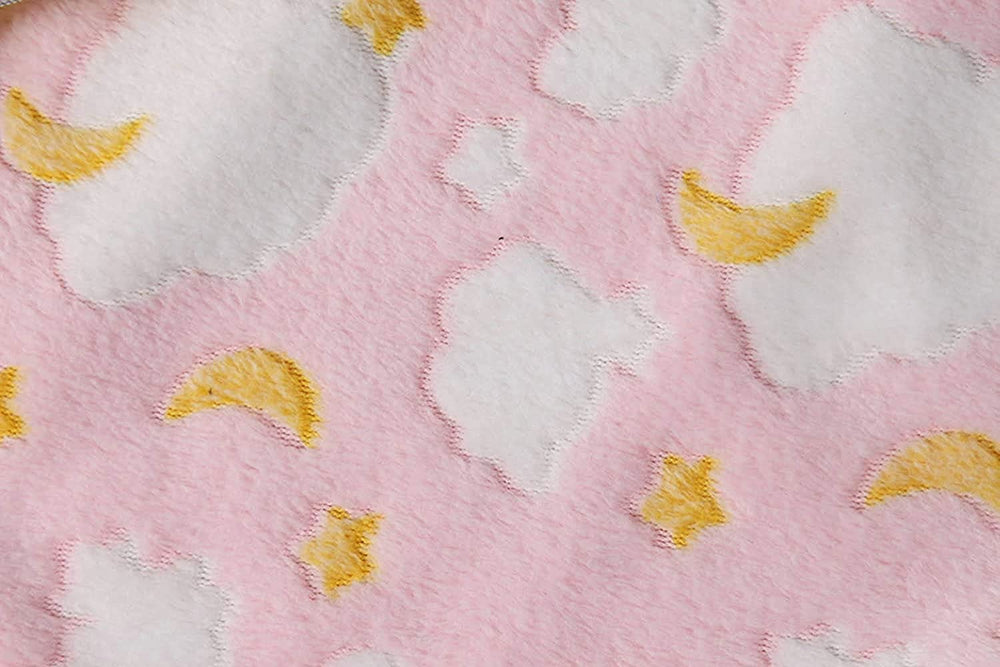 Texture detail of soft plush fabric on Baby Whitney blanket