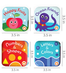 BabyBibi waterproof vinyl bath book cleans easily after use
