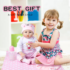 Babyfere bottle and anti-static comb for grooming and feeding play