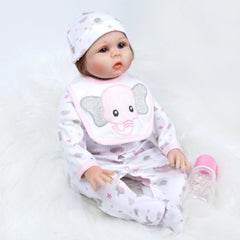 Babyfere reborn elephant gloves, snug layering for 17-22 inch dolls.