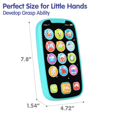BABYFUNY toy phone 15-button layout supports fine motor skills practice.