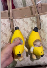 Babylounger 7-inch banana cat plush room decor with bright color
