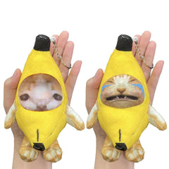 Babylounger banana cat plush cries for playful interaction