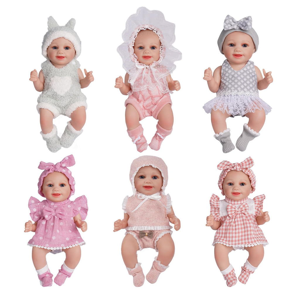 BABESIDE 12-15 inch doll dresses set — vibrant outfits for imaginative play
