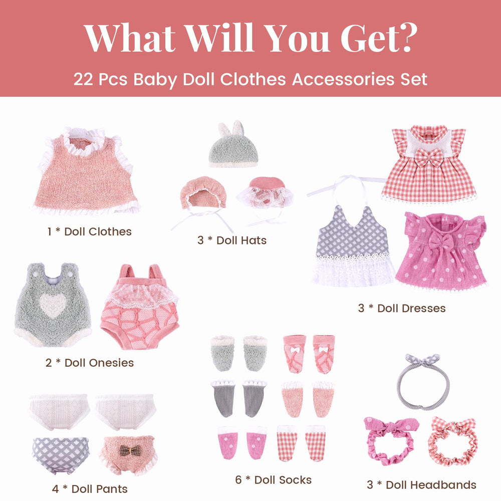 BABESIDE 12-15 inch doll headbands set — playful accessories for outfits
