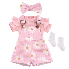 BABESIDE 4pcs reborn doll clothes for 17-22 inch dolls, easy styling.