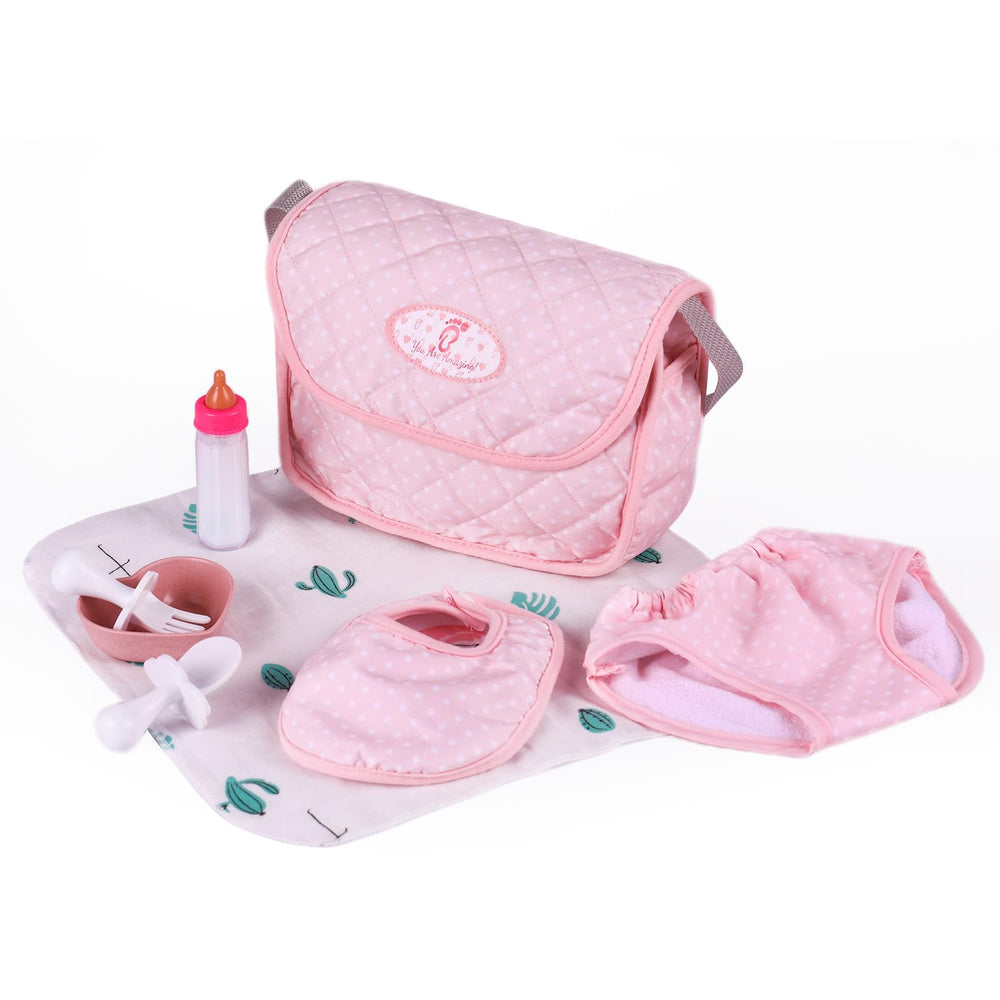 BABESIDE 8-piece set packaging for organized pretend play.