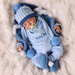 BABESIDE lifelike boy doll face with realistic features for imaginative play