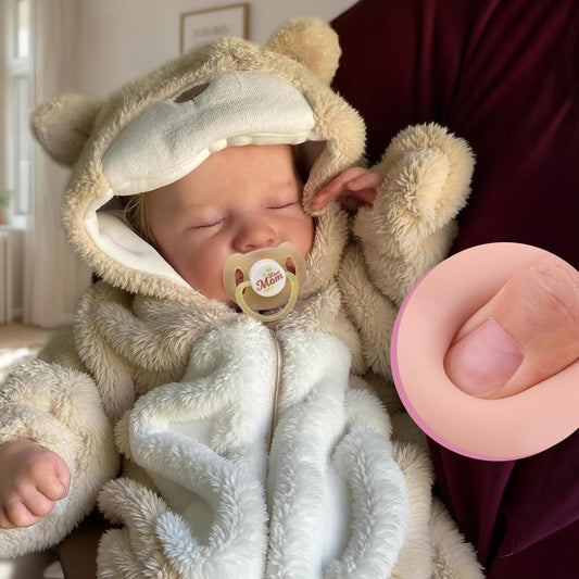 Babyside lifelike reborn doll sleeping face for gentle cuddling