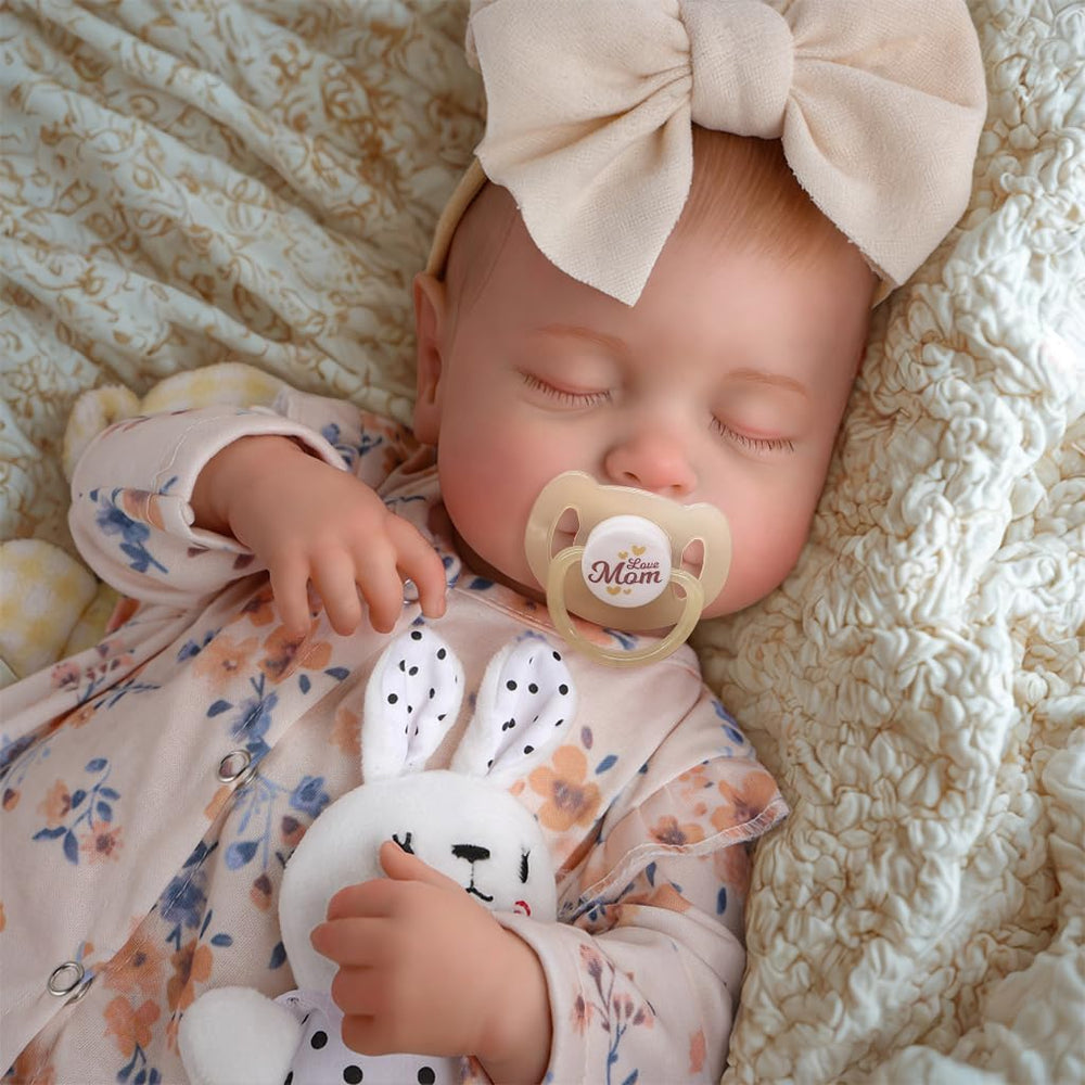 BABESIDE Reborn doll hand-rooted eyelashes provide realistic detail for storytelling.